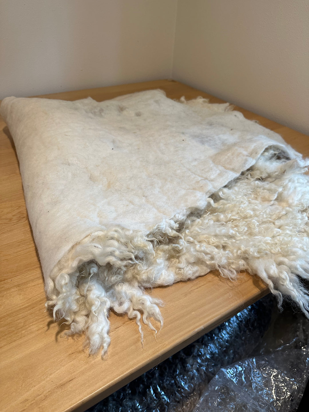 Luxurious Felted Fleece Rug: Archer