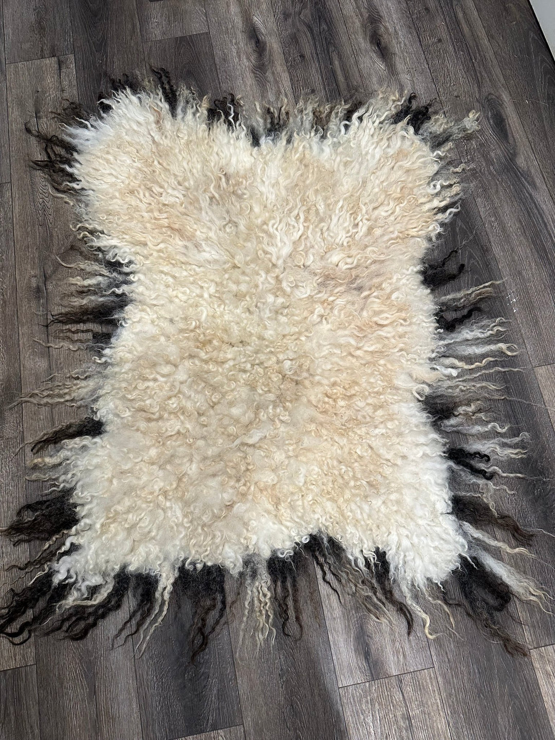 Artistic Felted Fleece Rug with Embellishment - Heritage Woolworks - rug