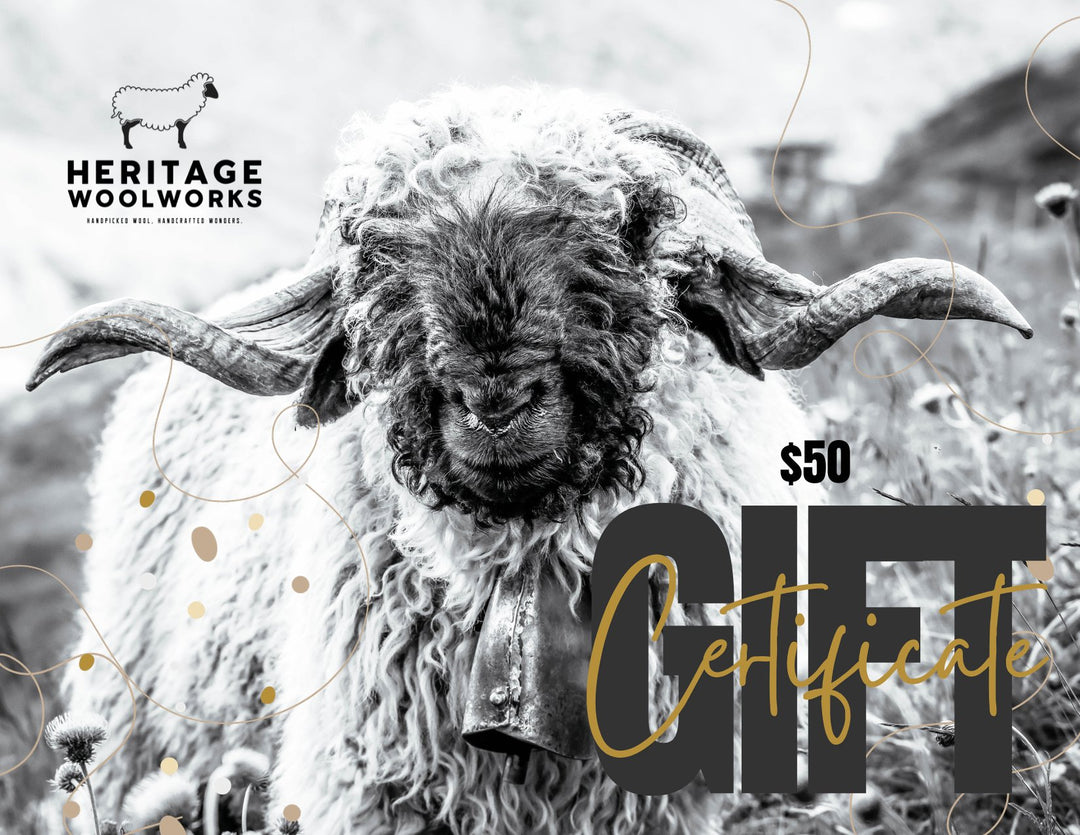 E-Gift Cards - The Perfect Woolly Surprise! - Heritage Woolworks -